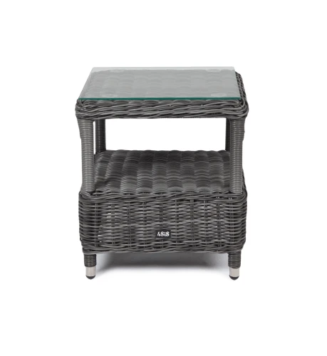 "Форио" столик кофейный из искусственного ротанга, цвет графит