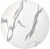 Стол Rudolf круглый раскладной 90-120x90x75см, белый мрамор, белый