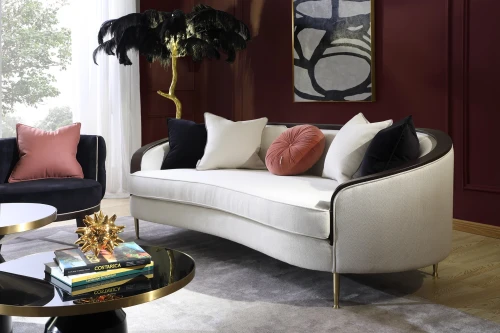 Диван трехместный Люкс NH1884-3, 223х92х78 см, экрю