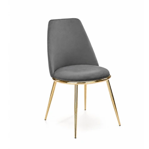 Стул HALMAR K460 серый/золотой