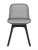 DC270 Стул пластиковый, СЕРЫЙ c подушкой, ноги черные