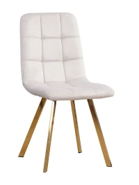 C919/DC809 Стул мягкий, МОККО#h13 велюр, каркас металл золото КВАДРАТ