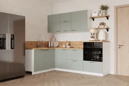Готовая кухня КГ Угловой 1500*2250 (без пм) Эмаль, Олива Арника РМ в.3 Готовая кухня КГ Угловой 1500*2250 (без пм) Эмаль, Олива Арника РМ в.3