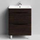 Тумба Адель 60 напольный, Палисандр ПВХ 43101 Vodok с раковиной в комплекте Тумба Адель 60 напольный, Палисандр ПВХ 43101 Vodok с раковиной в комплекте