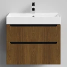 Тумба Бонум 1, 70 подвесной, Дуб цвет 5 Vodok с раковиной в комплекте