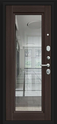 Входная дверь с зеркалом BRAVO Форм Kale Almon/Wenge Veralinga 