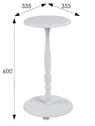 Подставка для цветов Селена белый