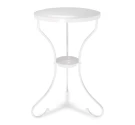 Столик журнальный SHT-CT10 белый муар