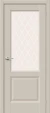 Межкомнатная дверь ПЭТ BRAVO Неоклассик-33 Cream Silk White Сrystal