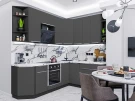 Кухонный гарнитур Фьюжн-04 Stormy Silk-Graphite