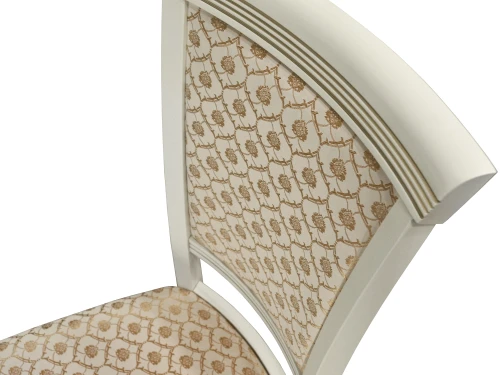 Стул Бонита слоновая кость/золото, Яра даймонд
