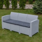 Трехместный диван LANA светло-серый