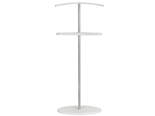 Вешалка костюмная Дэви 3 металлик/белый