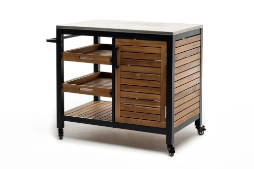 Стол сервировочный NOURD столешница нержавеющая сталь  Joygarden