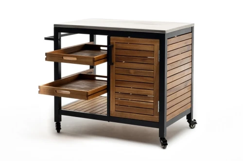 Стол сервировочный NOURD столешница нержавеющая сталь  Joygarden