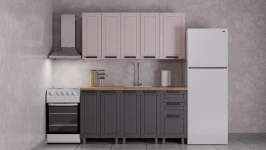 ГК Аленушка 1,6м Лилия Кашемир/Сталь,скоба черный,черный