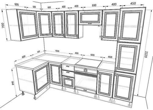 Кухня Ева Комплектация 6
