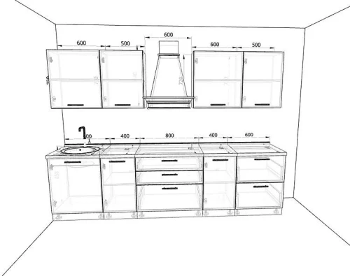 Кухня Базис Комплектация 72