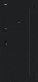 Входная дверь BRAVO Борн/SBlack Букле черное/Bianco Melinga