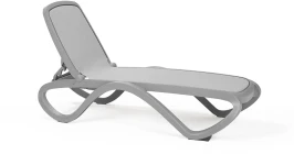 Шезлонг Nardi Omega без подлокотников, серый