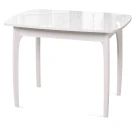 Стол DikLine M40 белый/стекло белое optiwhite