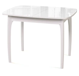 Стол DikLine M40 белый/стекло белое optiwhite