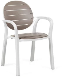 Стул Palma, белый-тортора