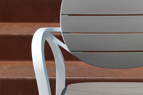 Стул Palma, белый-тортора