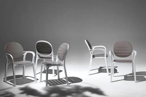 Стул Palma, белый-тортора