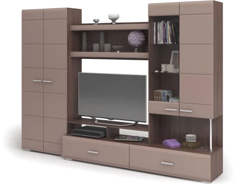 Стенка «Вегас», Кофе с молоком/шимо темный