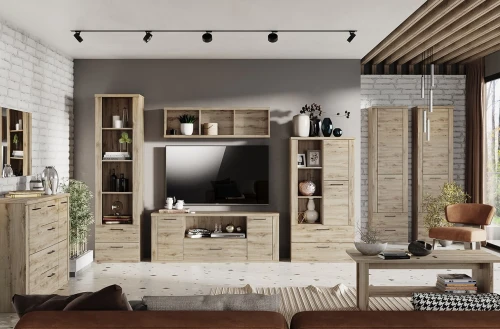 DOORSET, Шкаф 1D2S3N. Цвет ДУБ НАВАРРА