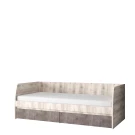 Кровать 90-2 , JAZZ, цвет Каштан найроби/Оникс Кровать 90-2 , JAZZ, цвет Каштан найроби/Оникс