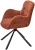 Стул KAROL 180 град. поворот. 3018-09 терракотовый, шенилл/ черный каркас, ®DISAUR