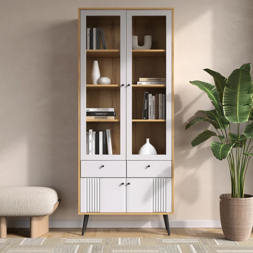 Шкаф-витрина 2-х дверная Вега Саксония