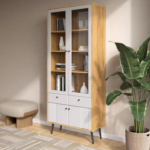 Шкаф-витрина 2-х дверная Вега Саксония