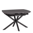 Стол обеденный Winston/Винстон столешница керамика (матовая) /опоры металл, темно-серый/черный, (120+30+30)x80x75(+1) см Стол обеденный Winston/Винстон столешница керамика (матовая) /опоры металл, темно-серый/черный, (120+30+30)x80x75(+1) см