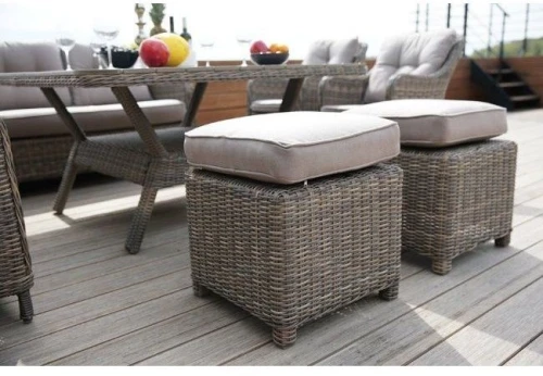 Обеденный комплект угловой из искусственного ротанга Сорренто