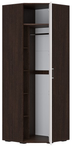 Шкаф угловой Белла, венге/ясень белый