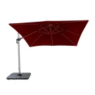 Зонт для сада алюминиевый боковой Данши «Dunshee» без утяжелителя  -  Бургундия