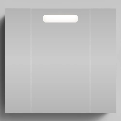 Зеркало Мальта 80, Лиственница структурная контрастно-серая ПВХ 64202