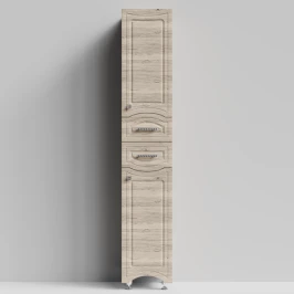 Пенал Адам 35 напольный, Дубослив ореховый светлый ПВХ 3445, правый