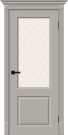 Межкомнатная дверь BRAVO Скинни-13 Greyny White Сrystal