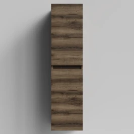 Пенал Бест 35 (2 двери) подвесной, Дуб крымский коричневый ПВХ 131005-9005, правый, бельевая корзина