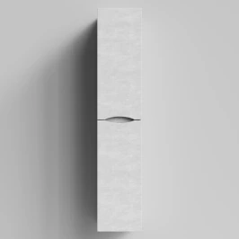 Пенал Лайт 30 подвесной, Белый камень ПВХ 57805, правый, бельевая корзина