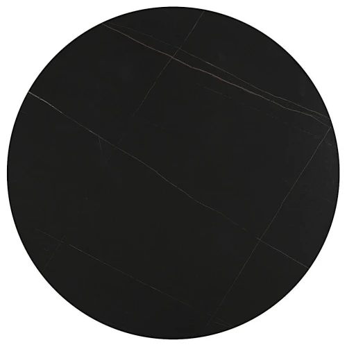 SQT-11 Стол обеденный ЧЕРНЫЙ D100, столешница МДФ, основание бук+металл