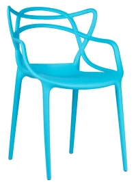 GH109/DC459 Стул пластиковый литой, СИНИЙ