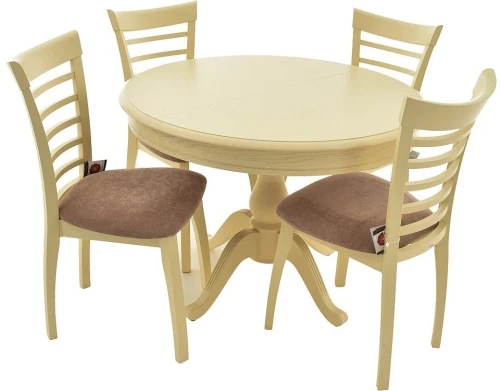 Стол «Фабрицио 1» (D 1000), слоновая кость