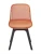 DC270 Стул пластиковый, ОРАНЖЕВЫЙ c подушкой, ноги черные