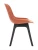 DC270 Стул пластиковый, ОРАНЖЕВЫЙ c подушкой, ноги черные