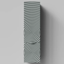 Пенал Эйфория 40 F1, пример RAL 7005 Мышино-серый, матовая, подвесной, правый